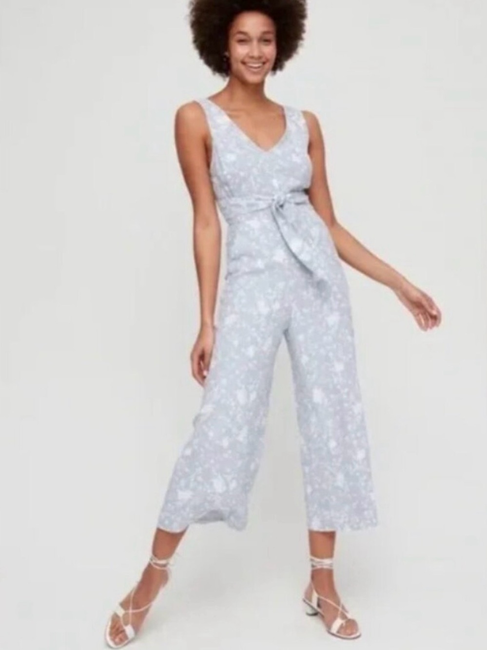 Wilfred Ecoulement Light Blue Floral Jumpsuit
